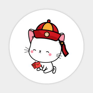 Angora Cat Lunar new year Magnet